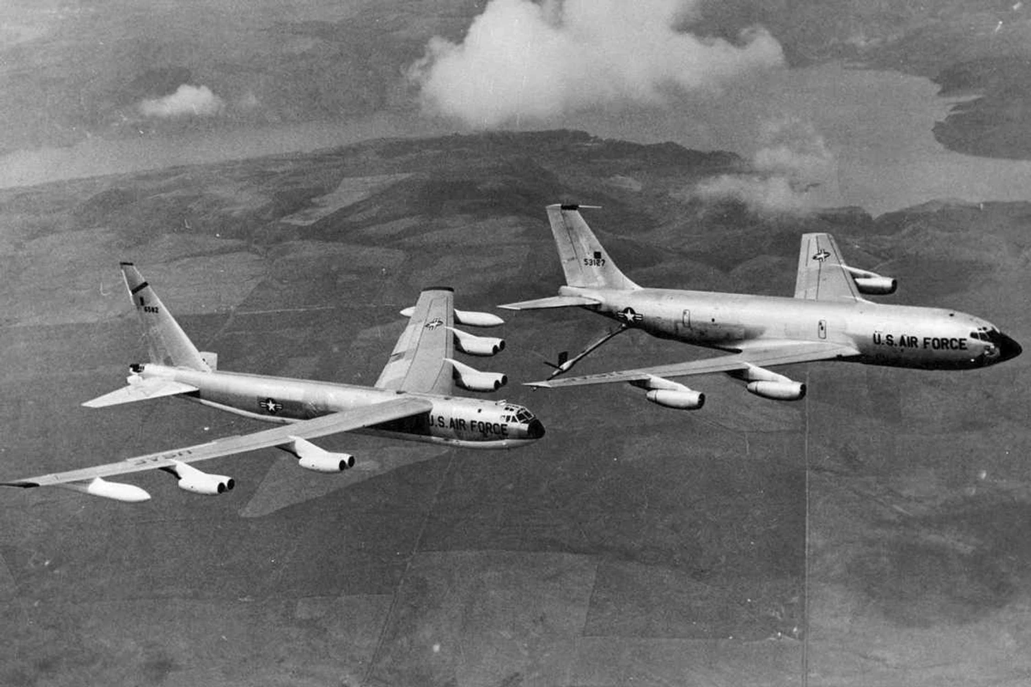 KC-135 Stratotanker was introduced in 1957 (USAF)