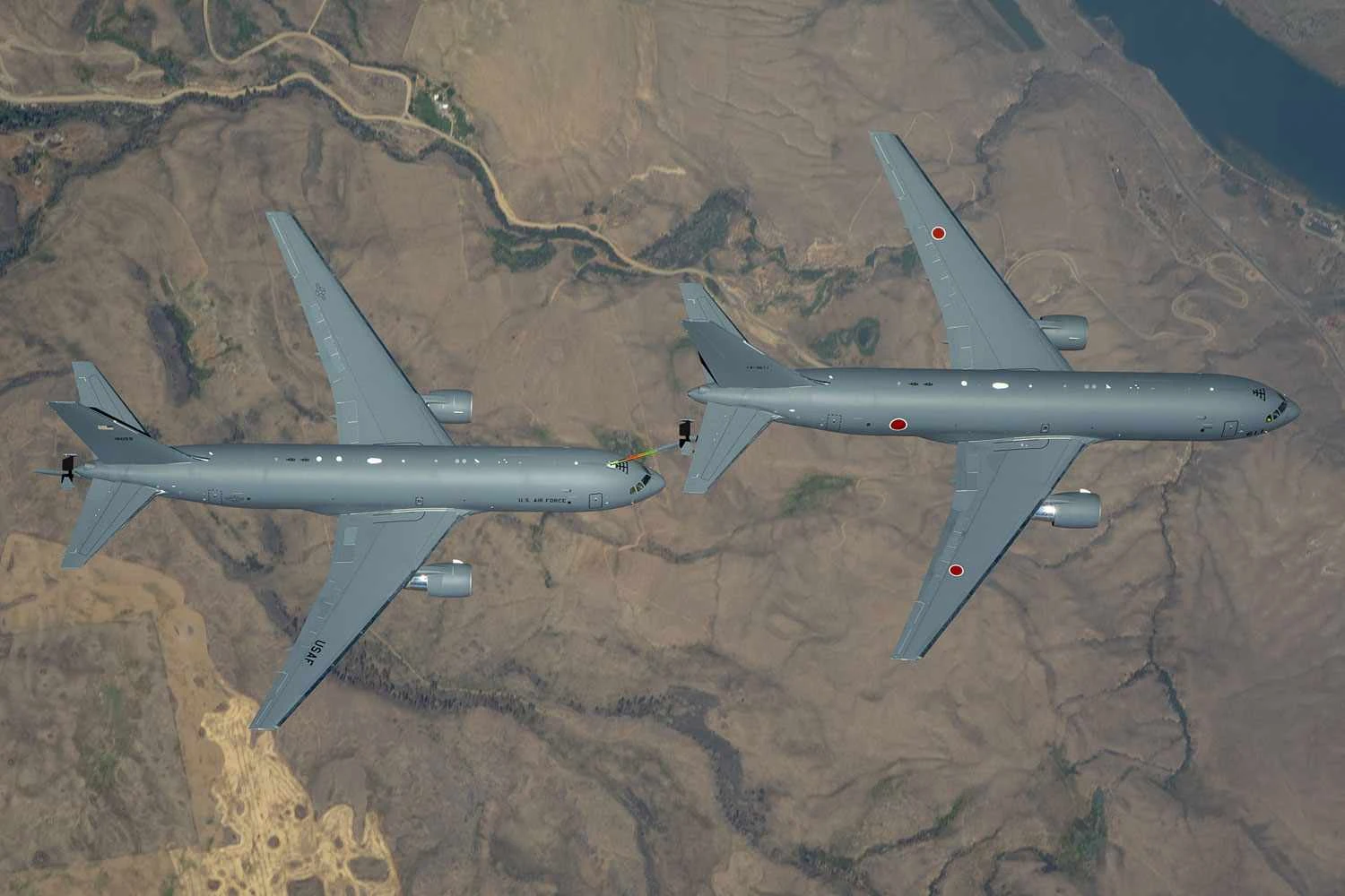 Japanese and US KC-46s (Boeing)