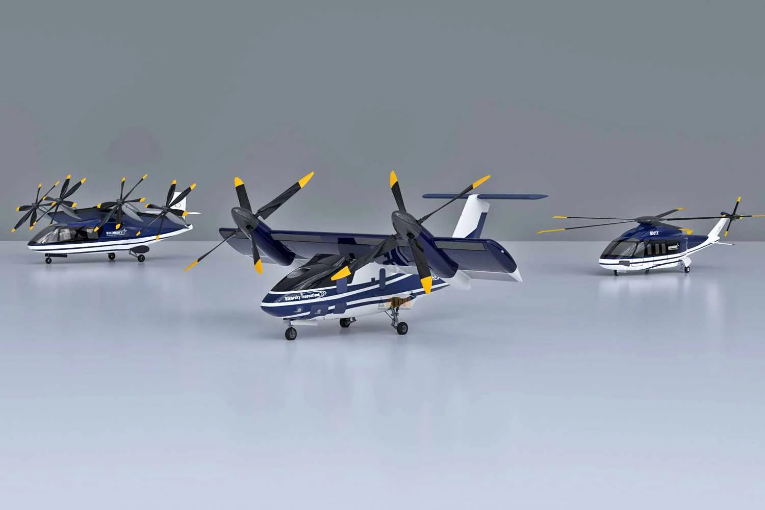 Eletrified VTOL aircraft concepts (Sikorsky)