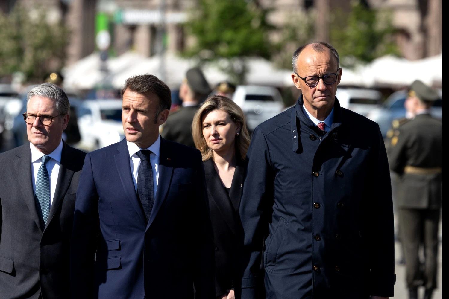 Emmanuel Macron e Friedrich Merz (Number 10)