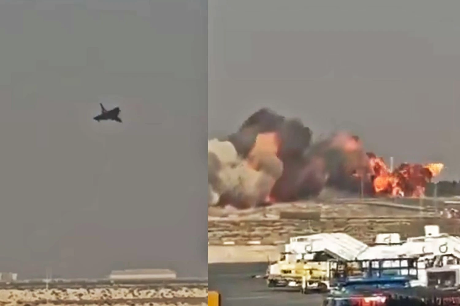 Indian Air Force Tejas fighter crashes during Dubai Air Show demonstration