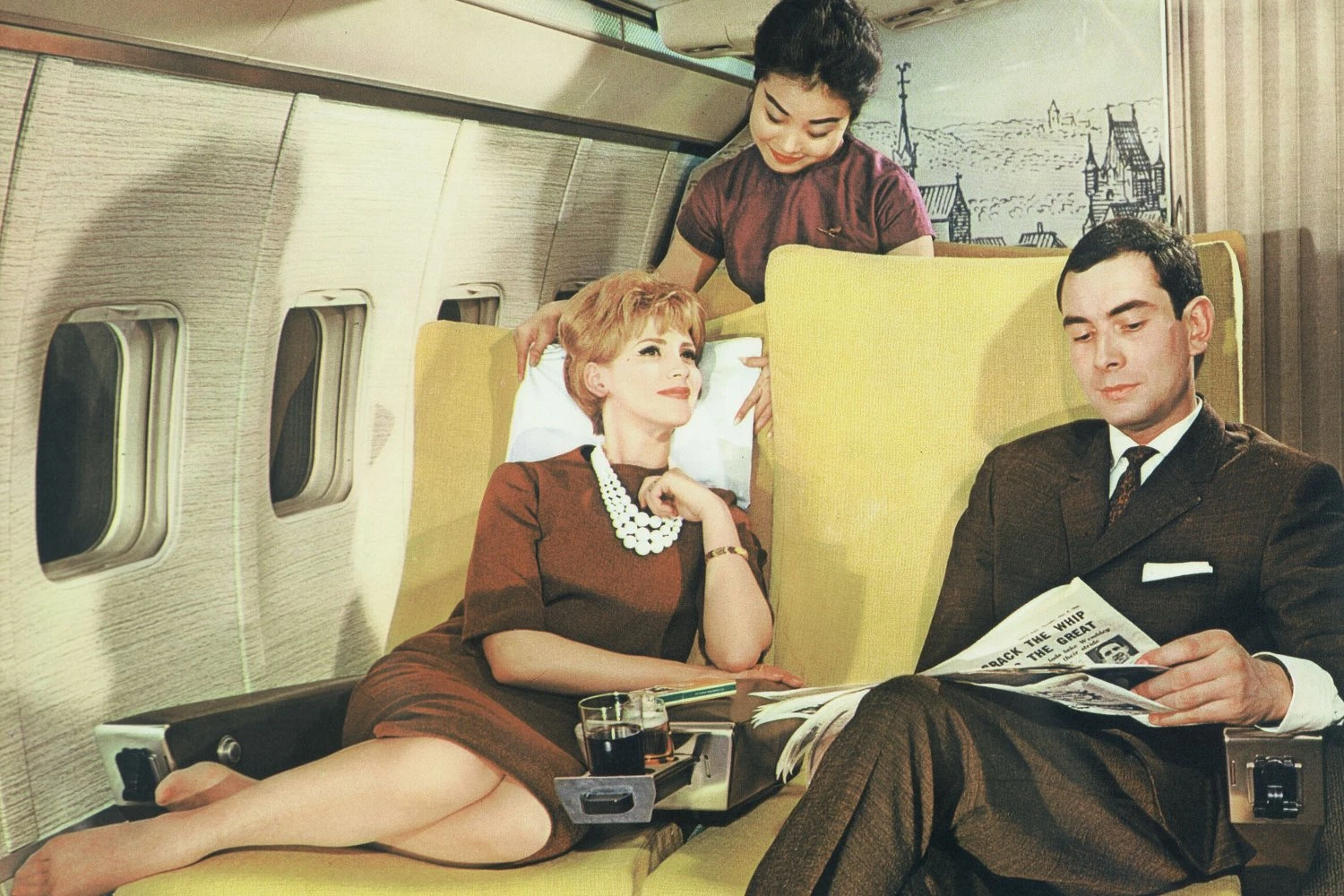Lufthansa passengers in the 1960s (Lufthansa)
