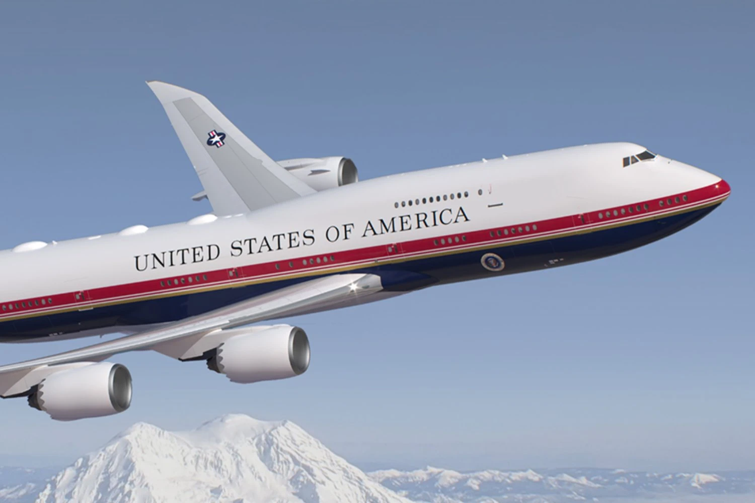 Air Force One VC-25B renderings
