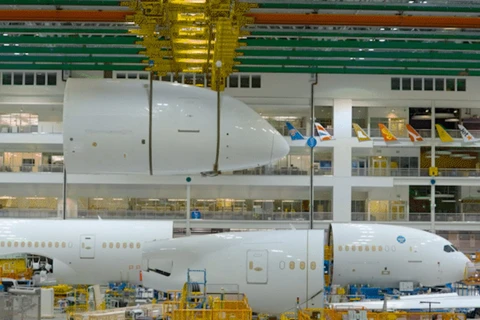 787 Dreamliner assembly line
