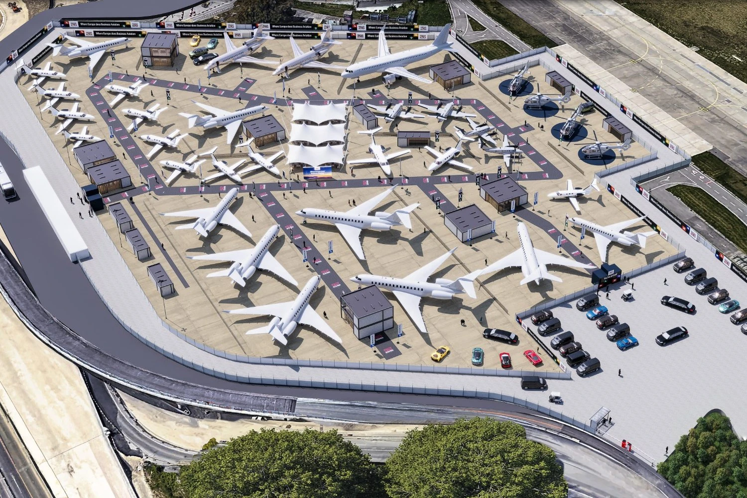 EBACE in 2026 would once again feature a static display of aircraft.