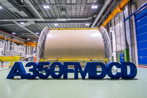 A350F’s first main deck cargo door completed in Spain