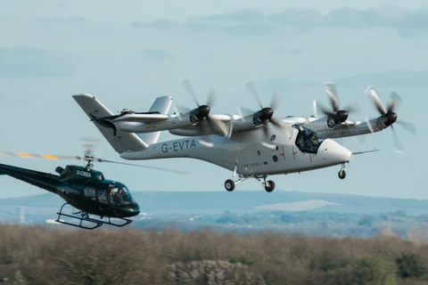 Vertical completes piloted thrustborne transition of eVTOL aircraft