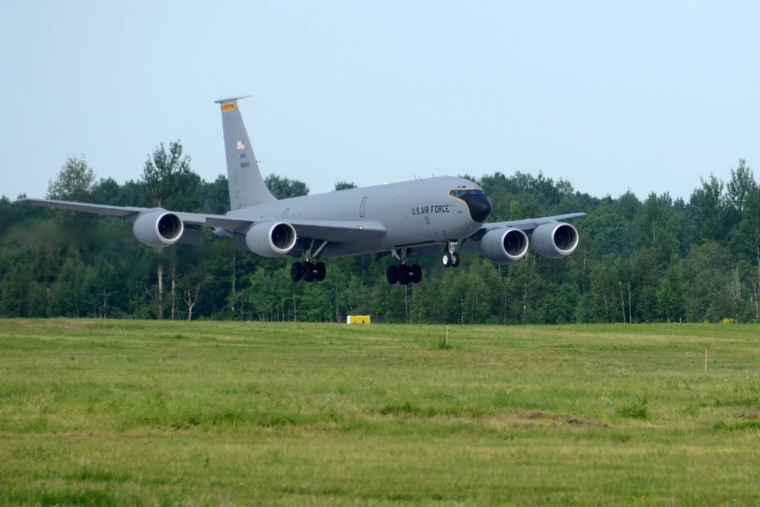 A KC-135 Stratotanker lands at Amari Air Base, Estonia on June 7, 2013. | U.S. ARMY EUROPE