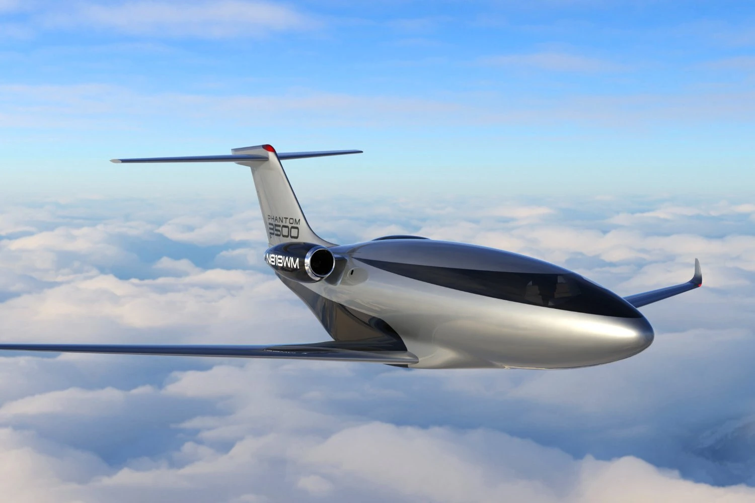 Phantom 3500 business jet renderings | OTTO AEROSPACE
