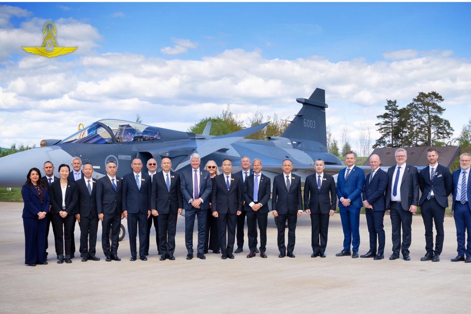 Thai delegation visits Saab facilities in Sweden. | RTAF