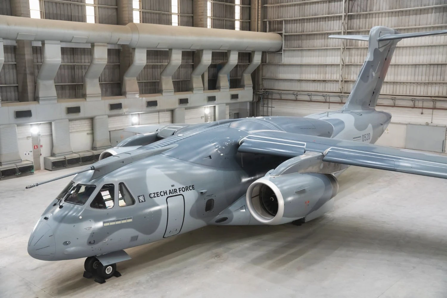 Czech Air Force first C-390 with final camouflage scheme