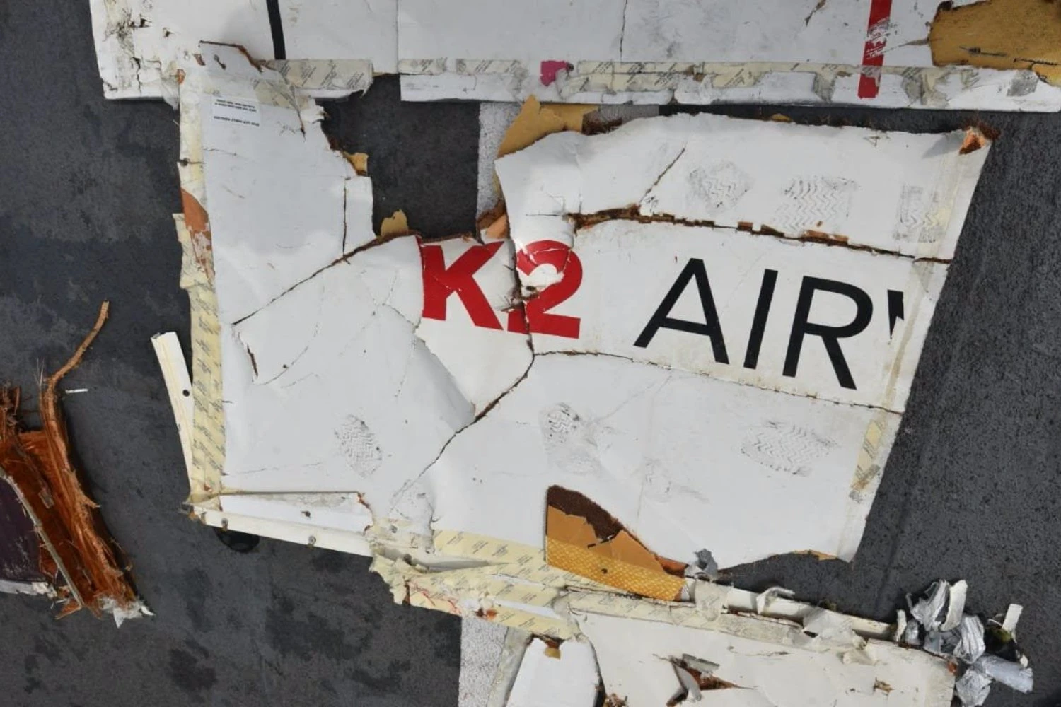 K2 Airways 737 wreckage