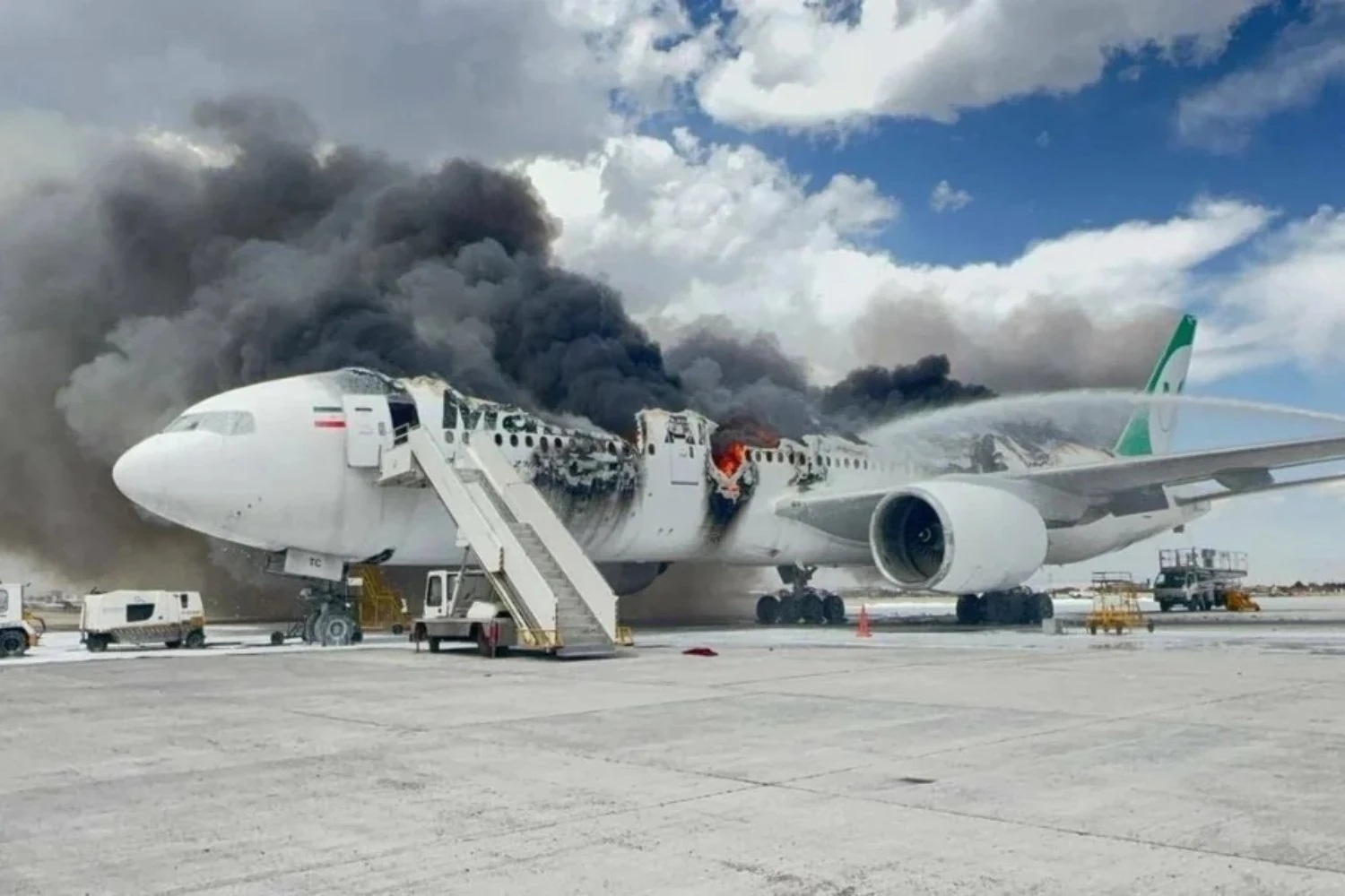 Mahan Air Boeing 777-200 destroyed in March during US and Israel attacks