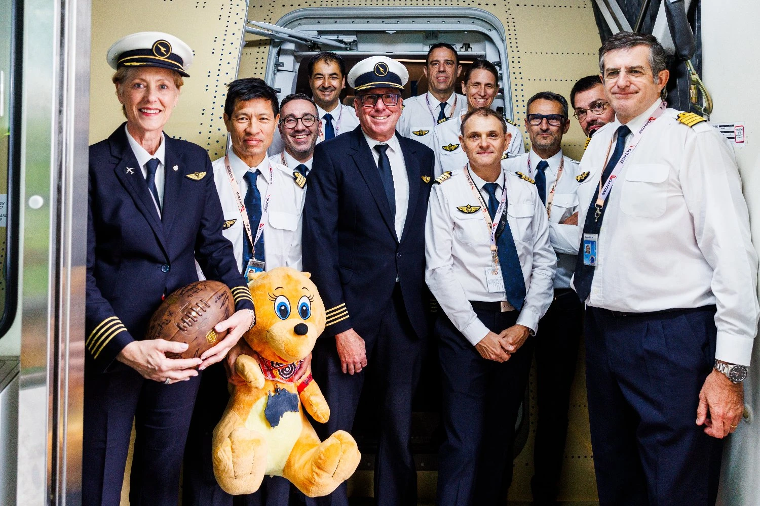 Qantas' A350-1000ULR crew