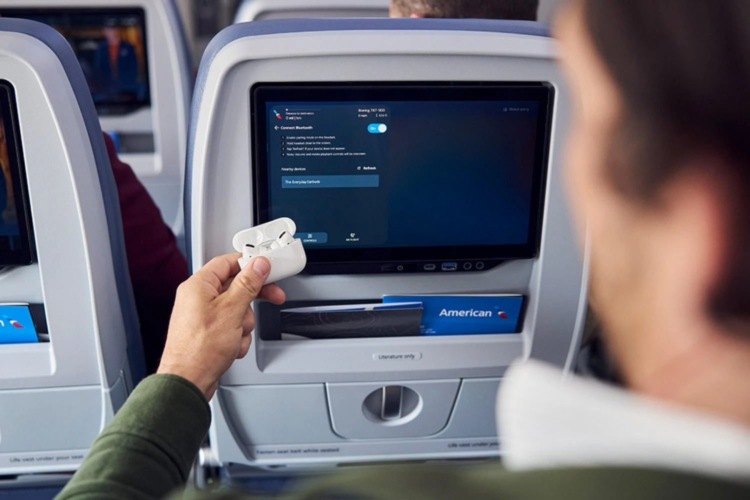American Airlines seatback IFE