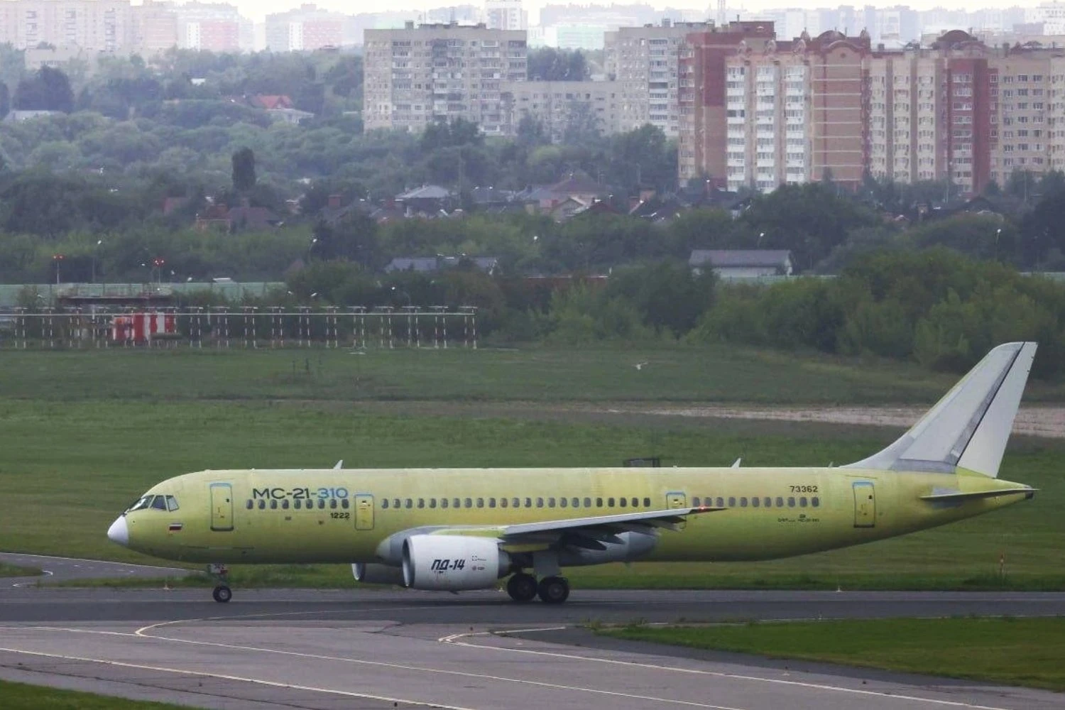 First serial-production MC-21 arrives at Zhukovsky to receive customer livery.