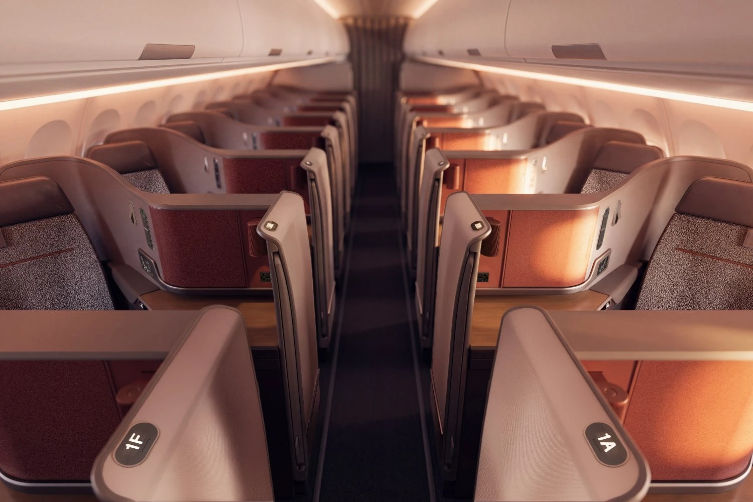 Qantas A321XLR Business class