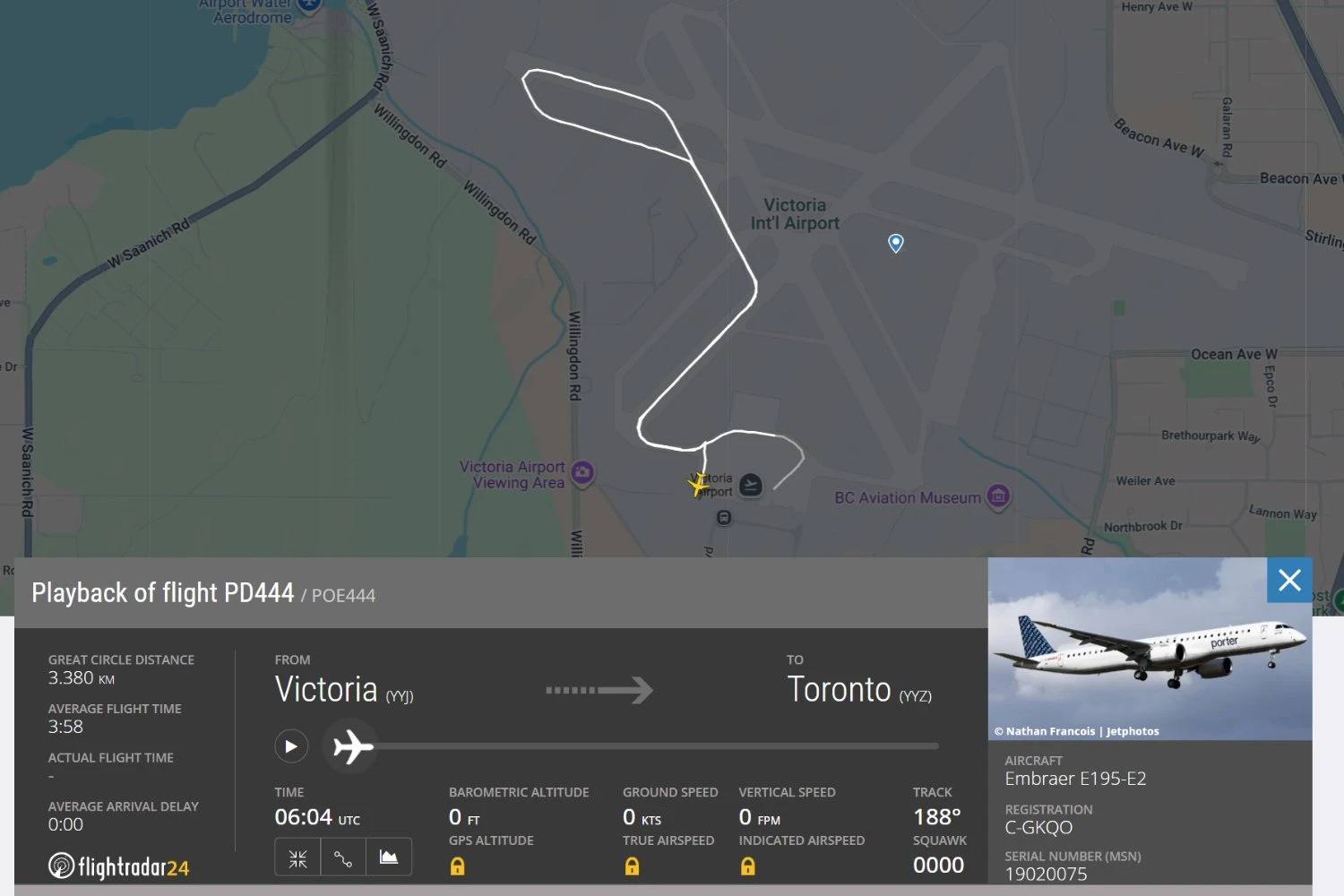 The aircraft had to return to the gate 38 minutes later