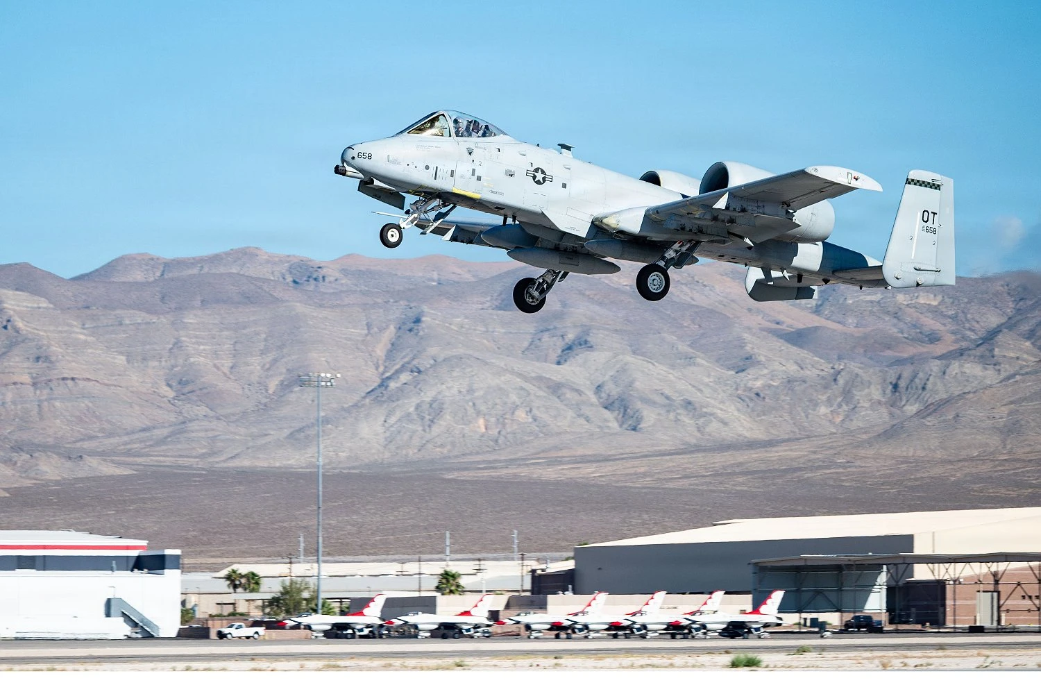 A-10 Thunderbolt bids farewell to Nellis Air Force Base