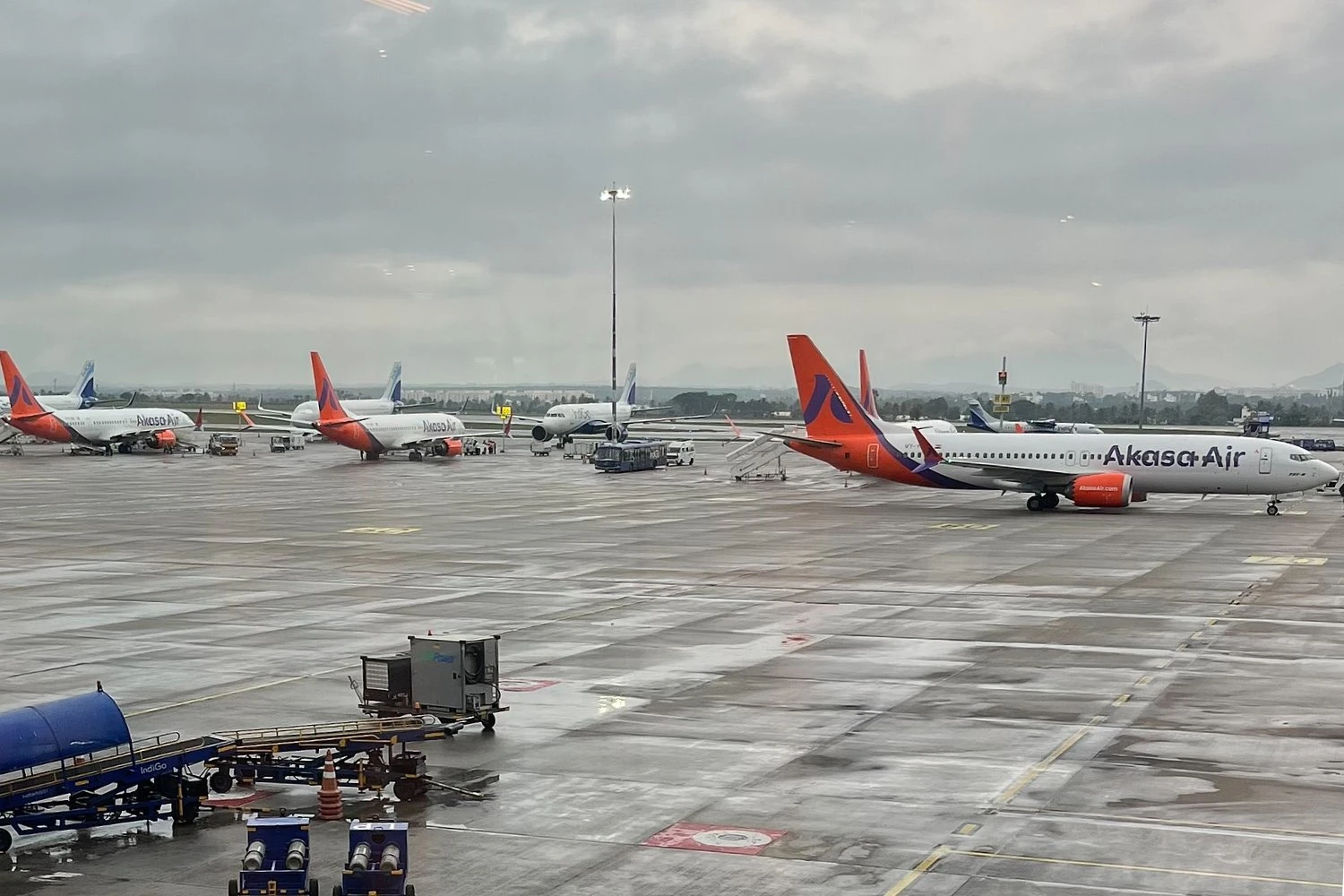 Akasa Air Boeing 737s in Bengaluru