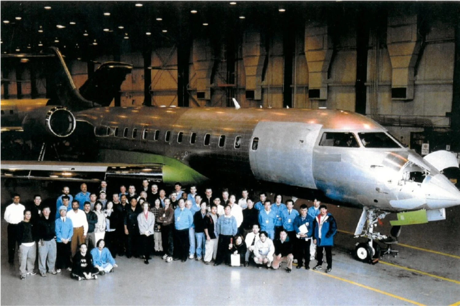 Bombardier assembly line