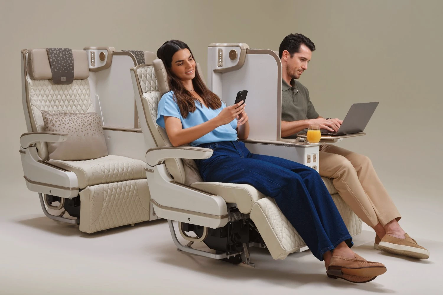 Electrically powered Premium Economy seat | EMIRATES