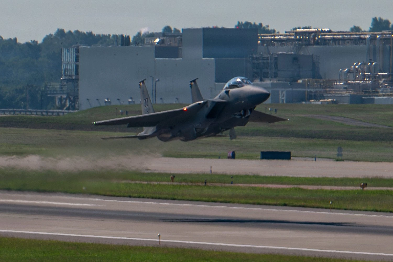 First F-15EX to be based in Japan takes off for Kadena Air Base