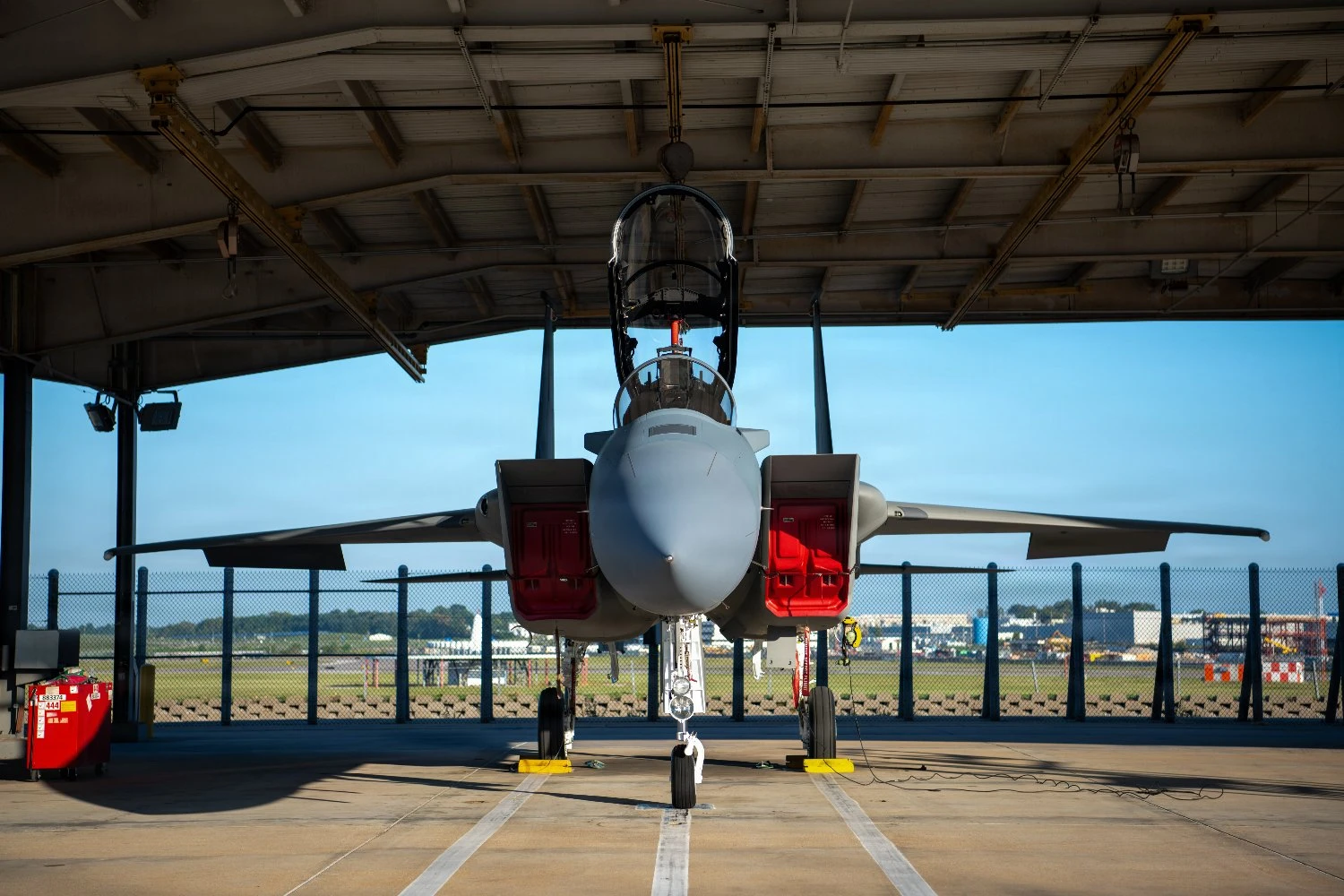 First F-15EX to be based in Japan takes off for Kadena Air Base
