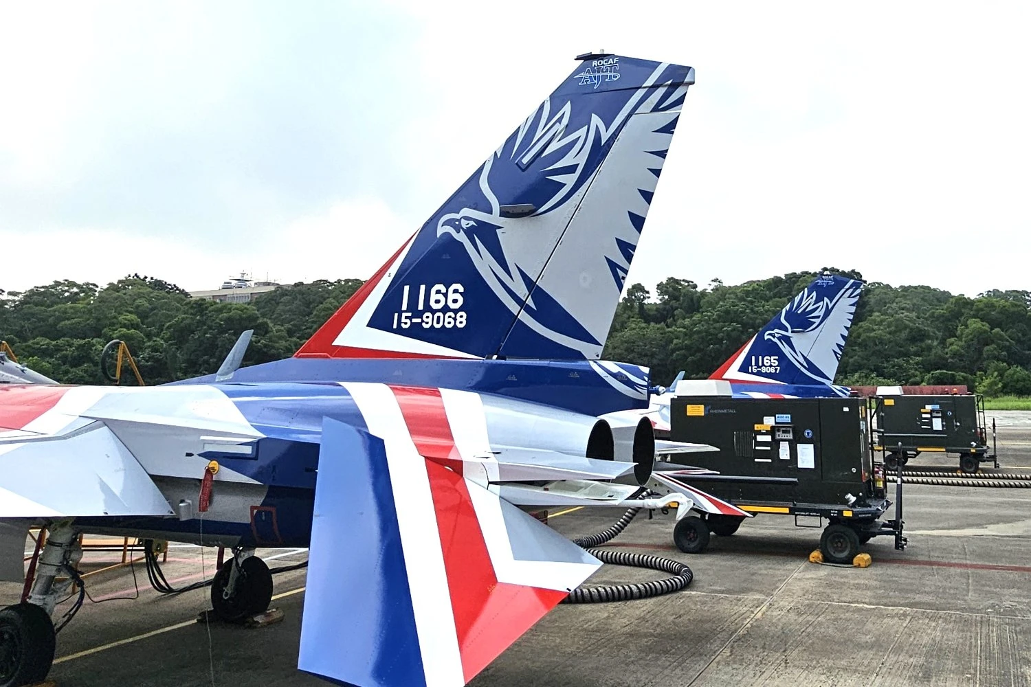 Taiwan's final two AIDC T-5 advanced jet trainers