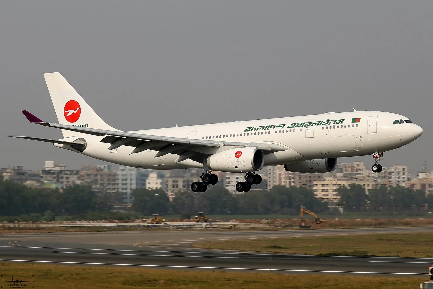 Wamos Air A330 wet-leased and flying in Biman's livery