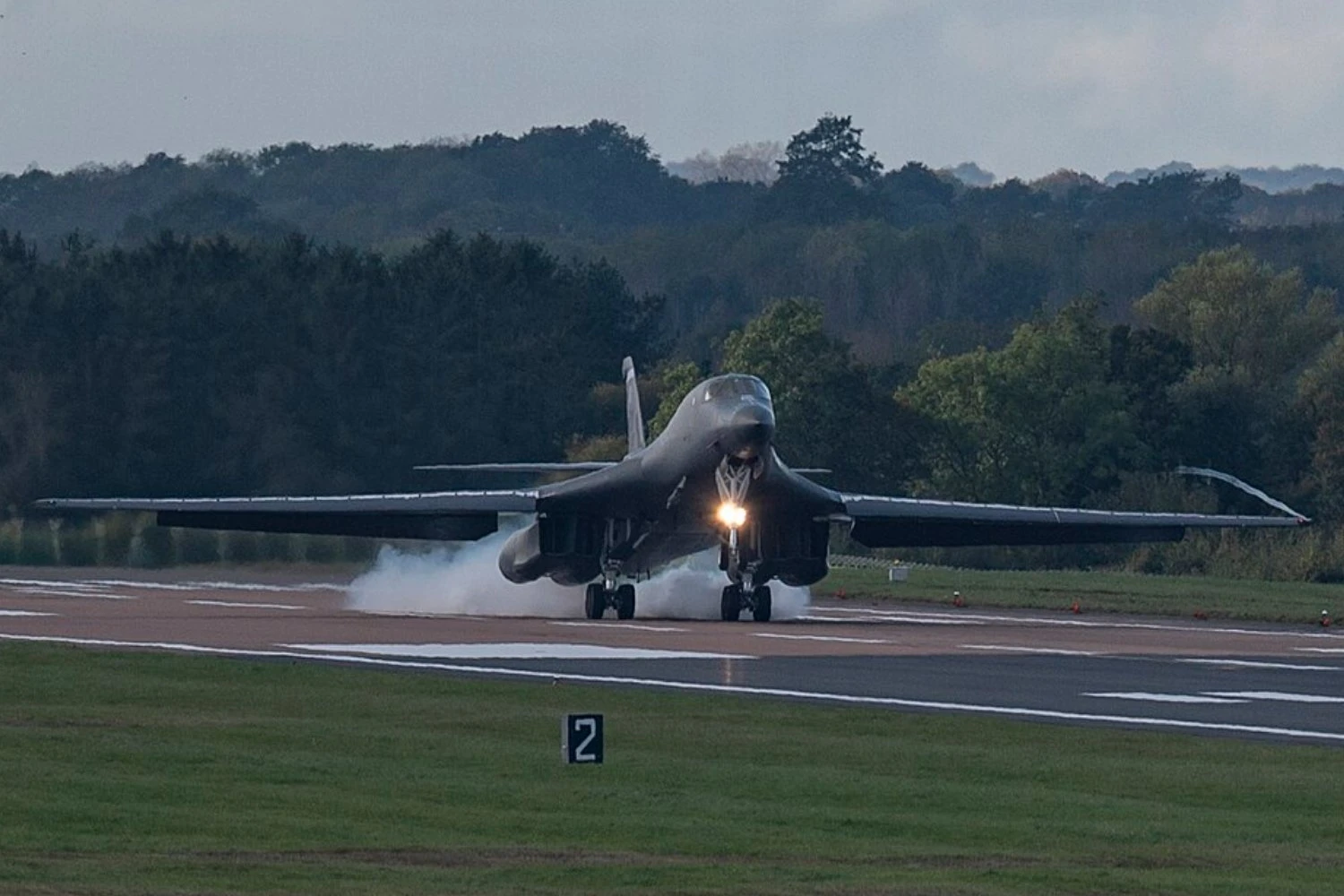 A B-1B Lancer at RAF Fairford