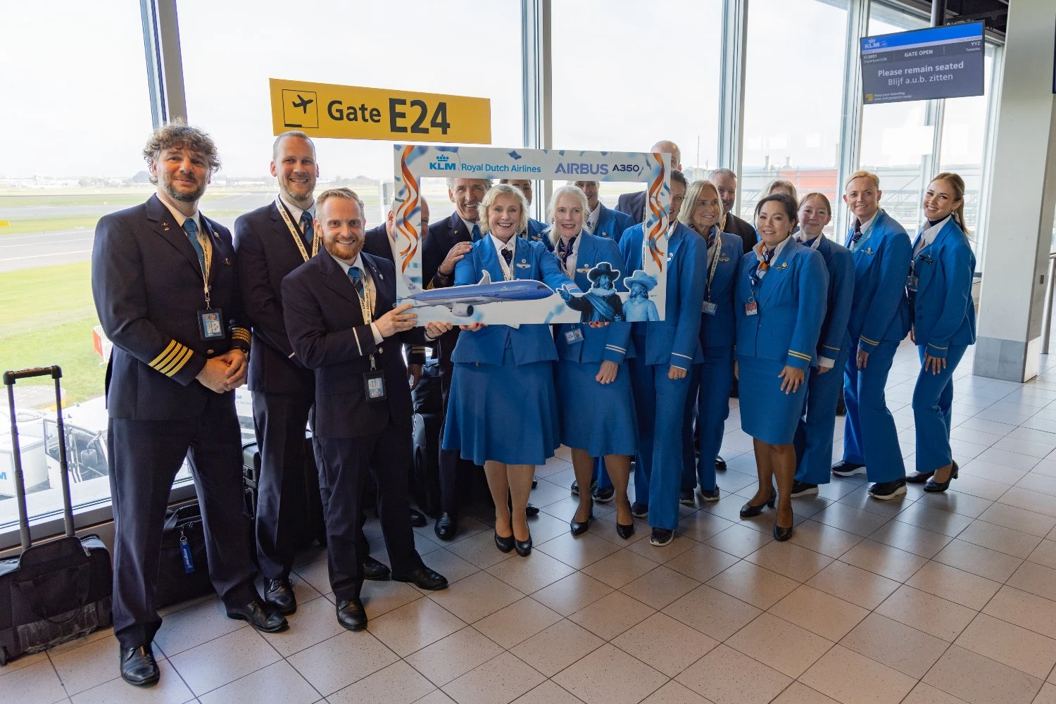KLM's first commercial A350-900 flight