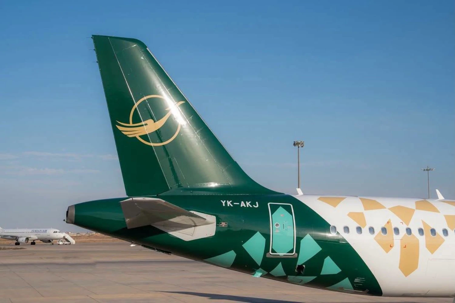 Syrian Airlines Airbus A320 with new livery