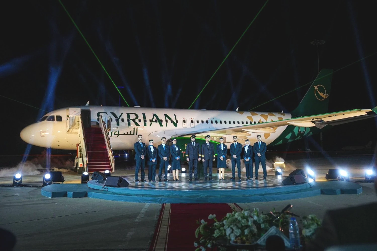 Syrian Airlines Airbus A320 with new livery