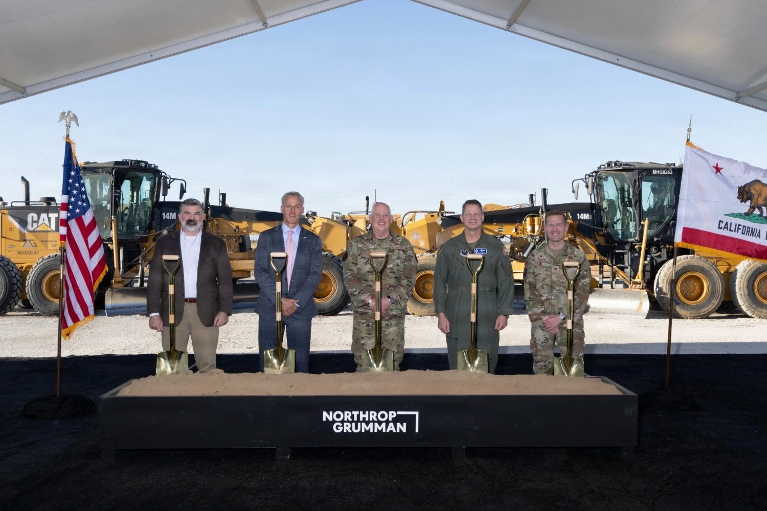 The Department of the Air Force and Northrop Grumman broke ground on the new final assembly line at Air Force Plant 42