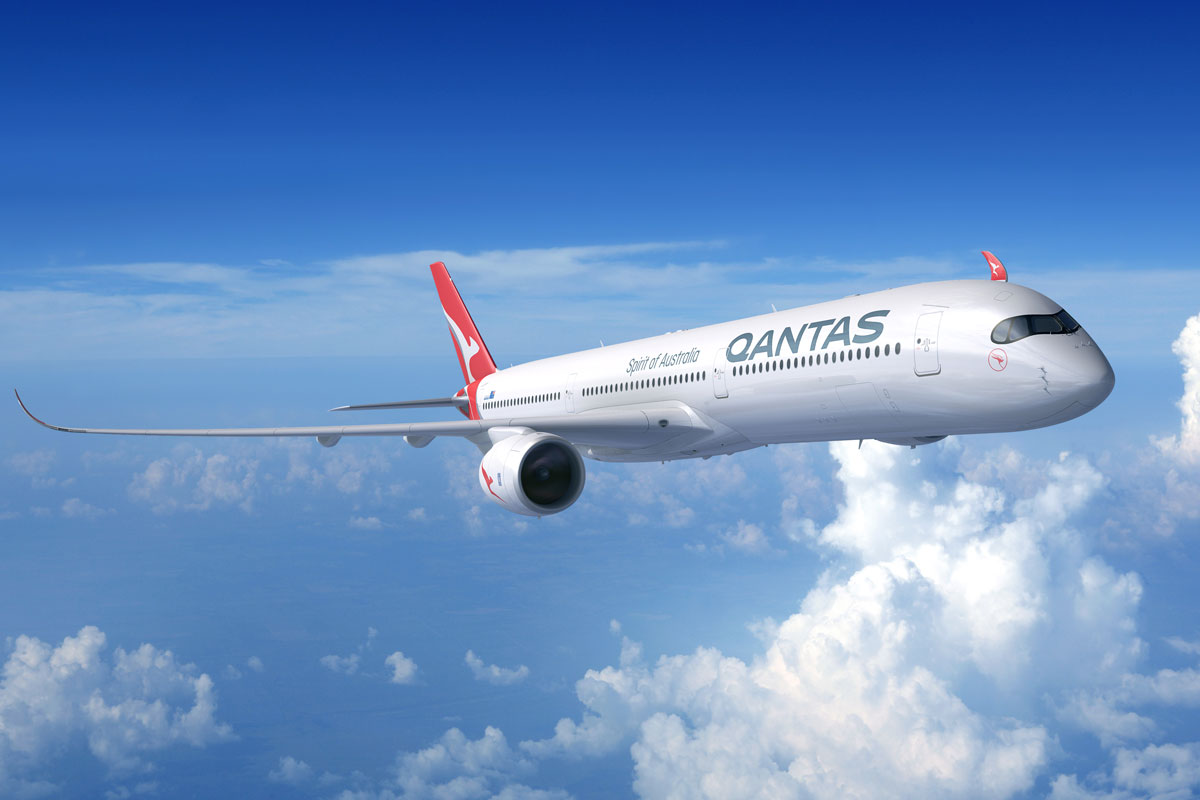 Qantas A350-1000 in longer range version