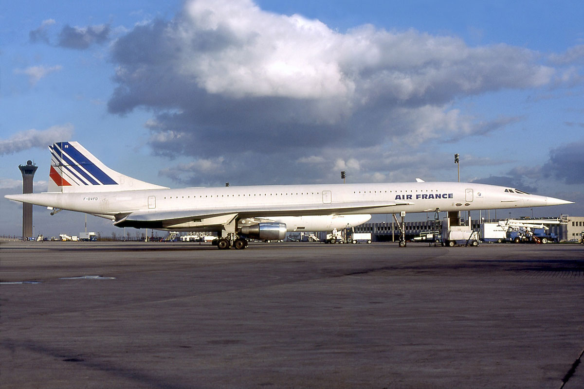 The Concorde F-BVFD registration in 1981