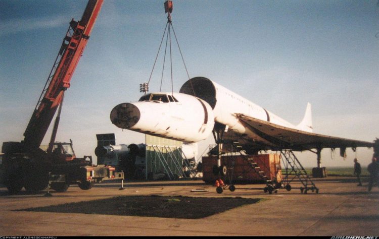 The Concorde F-BVFD was dismantled in France in 1994