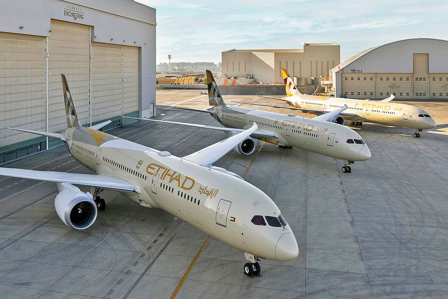 Etihad three new Boeing 787-9 Dreamliners