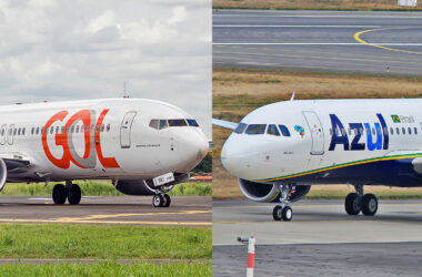 Gol and Azul aircraft