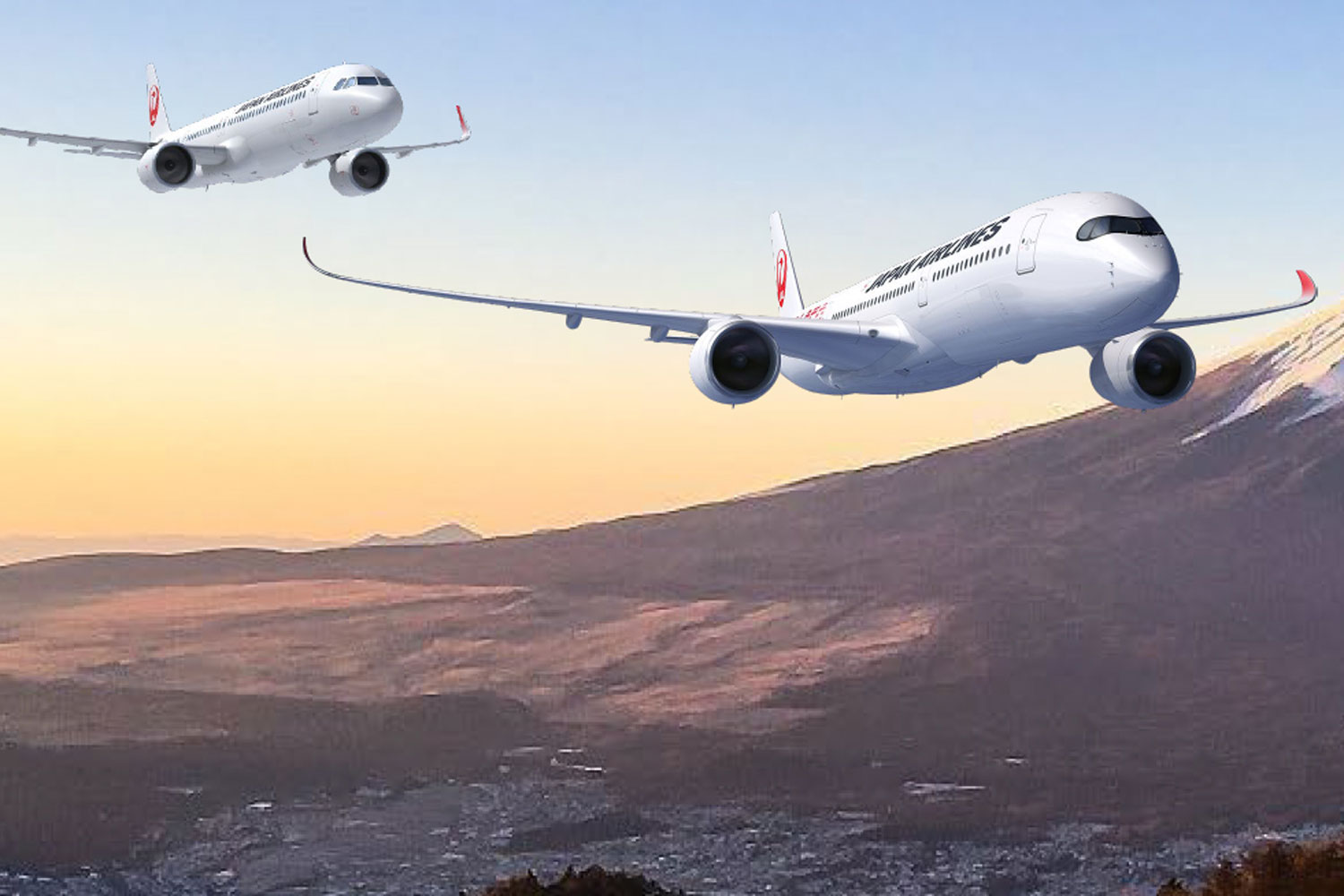 JAL A321neo and A350