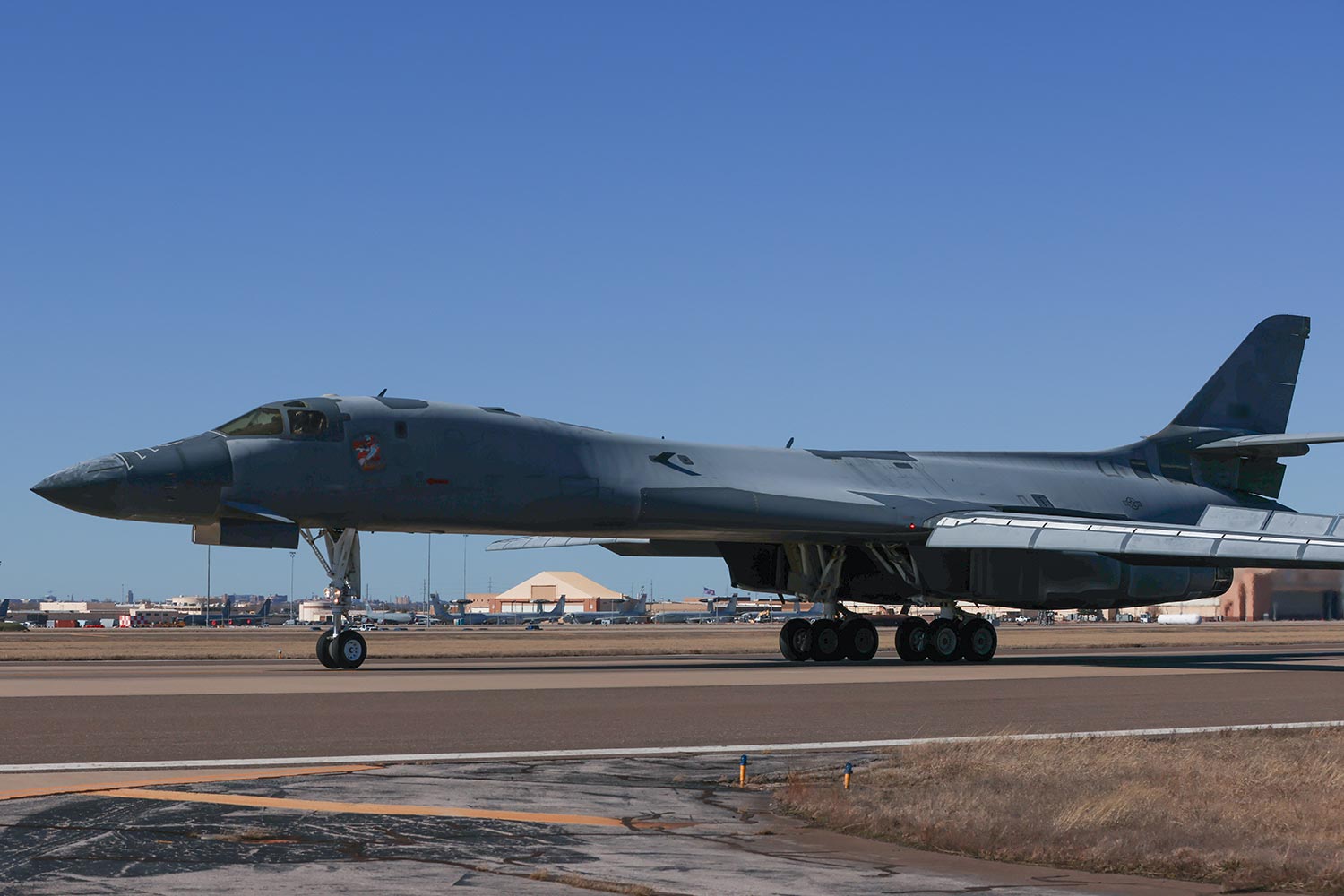 The B-1B Lancer bomber that was restored to flying condition